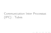 Communication Inter Processus (IPC) : Tubes ... Autres IPC D'autres moyens de communication inter-processus existent (POSIX et SysV). Nous n'ont parlerons pas, car les mécanismes
