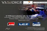 L’Observatoire de la Démocratie · Sondage réalisé par Viavoice pour La Fondation Jean Jaurès et La Revue Civique, avec comme partenaires médias France Inter, LCP et la Presse