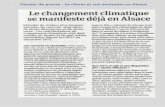 Dossier de presse - Le climat et son évolution en Alsace · dans son bilan du mois d'octobre, l'Aprona ... de la nappe phréatique d 'Alsace) constatait un débit moyen des cours
