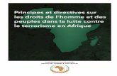 Principes et directives sur les droits de l homme et des ... · Les Principes et directivess ont été conçus et rédigés après que les institutions de l’Union africaine et ses