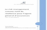 Le risk management comme outil de résilience pour …...CEFAR 2014 : Le risk management comme outil de résilience pour l’agent général d’assurances Plan du mémoire 1. Les