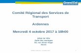 Comité Régional des Services de Transport Ardennes ... · –98,2% au 1 ersemestre 2017 (97,8% au 1 semestre 2016) • Suppressions de circulations en opérationnel • 109 trains