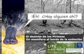 desman_Un mamífero … · Un mamífero al borde de la extinción Jorge González-Esteban (Proyecto LIFE Aiako Harria - 2009) Disponibilidad de alimento (MaCrOinvertebrados bentónicos)