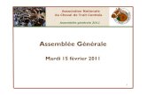 Assemblée Générale - Association Nationale du Cheval de Trait … · 3 Association Nationale du Cheval de Trait Comtois Assemblée générale 2011 A l’ordre du jour : •Le comtois