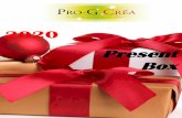 2020 Present Box - progcrea.com · Pacchi regalo cubo Gifts cube Cadeaux cube 329S 25 x 25 x 25 cm 329XS 10 x 10 x 10 cm Dimensioni Dimensions 328XL 85 x 85 x 85 cm 328L 61 x 61 x