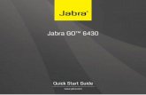 Jabra GO™ 6430/media/Product Documentation/Jabra GO … · HEADSET INFORMATION FR: Informations sur le micro-casque / DE: Informationen zur Bedienung / ES: Información del auricular