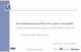Les fondamentaux d’IAS 19 à travers l’actualitéima-france.com/.../IMA.20130328_IAS19-fondamentaux-actualite.pdf · IAS 19 révisée : - Donne des indications complémentaires