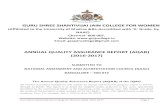 ANNUAL QUALITY ASSURANCE REPORT (AQAR) (2016-2017)gssjcollege.in/wp-content/uploads/2019/01/AQAR-report-2016-17.pdf · Guru Shree Shantivijai Jain College for Women AQAR 2016-2017