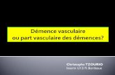 Démence vasculaire ou part vasculaire des démences? · 2019-11-20 · 2006 : 26 million people with dementia 2050 : 106 million ... La mise en place d'un ttt antihypertenseur ralenti