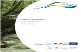 Rapport de progrès - Life Haute Dronne · 2018-09-13 · Nom du financeur 4 Conseil Départemental de Dordogne Nom du financeur 5 Association Initiative Biosphère Dordogne LIFE13