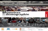 Mémoires & démographie - CIQSS · Mémoires & démographie Du 19 au 22 juin 2007 Université Laval, Québec (Québec) Canada – Les 7e Journées scientifiques du Réseau Démographie