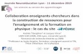 Collaboration enseignants-chercheurs dans la construction de …pegase.ens-lyon.fr/sites/default/files/2019-12/Pegase_n... · 2019-12-13 · Journée Neuroéducation Lyon - 11 décembre