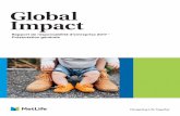 Global Impact - metlife.com · Ce document est une présentation générale des priorités de MetLife en termes de responsabilité d’entreprise, ainsi que de ses objectifs et des