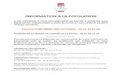 INFORMATION A LA POPULATION - Cormelles-le-Royal...INFORMATION A LA POPULATION IL EST CONSEILLE A TOUS LES HABITANTS DE RESTER A DOMICILE (sauf déplacement indispensable) à partir