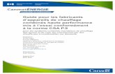 Guide pour les fabricants d’appareils de chauffage ...€¦ · Le présent rapport explique comment la norme d’essai P.9 pondère le rendement dans différents modes de fonctionnement