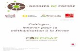 Cobiogaz, innover pour la méthanisation à la ferme · Chiffres clés Cobiogaz, société de projet 4 actionnaires : la Caisse des Dépôts, Direct Énergie, la Semaeb et Triskalia