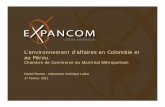 L’environnement d’affaires en Colombie et au Pérou. · Microsoft PowerPoint - 1- L'environnement d'affaires en Colombie et au Perou.ppt [Mode de compatibilité] Author: jpmurray