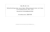 Questionnaire SRCV 2010 diff - Europa · - 4 - L’architecture du questionnaire SRCV QM - SRCV 2010 (1) TRONC COMMUN : RESSOURCES ET CHARGES (en 2010) Bloc Charges et ressources