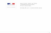 RECUEIL DES ACTES ADMINISTRATIFS N°31-2016-002 · Sommaire Préfecture Haute-Garonne 31-2015-12-18-001 - Approbation tarifs MINTM 2016 (13 pages) Page 3 31-2015-12-21-001 - Arrêté