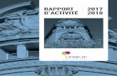 RAPPORT 2017 D’ACTIVITÉ 2018 - union-bjop.com · 2017 entre la DPA, l’UFBJOP et le LFG pour concevoir, ﬁnancer et mettre en œuvre conjointement des pro-grammes de promotion
