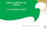 Séance plénière du CRHH 17 novembre 2016 · CA du FNAP du 7 sept 2016 Enveloppe de 1,5M€ pour PACA pour IML Intervention en commune carencée Conditions du décret et L.302-9-1