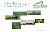 L’herbe… un potentiel à valoriser€¦ · F7 - Entretenir ses prairies F8 - Améliorer la productivité des herbages avec les herses de prairies F9 - Comprendre la pousse de
