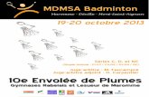 'YMNASES 2ABELAIS ET ,ESUEUR DE -AROMMEddata.over-blog.com/xxxyyy/4/02/62/63/Tournoi/10e...SOUTIEN DU HANDIBAD Le MDMSA Badminton soutient Pascal Baron (CLBF) et lui reversera 1 euro