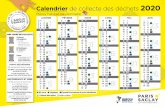 Paris Saclay - Calendrier de collecte des déchets 2020 · 2019-12-27 · PARIS-SACLAY.COM 01 60 13 74 09 Ordures ménagères > Lundi et vendredi Emballages et papiers > Jeudi Verre