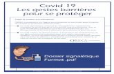 Covid 19 Les gestes barrières pour se protéger · Les gestes barrières pour se protéger Projet de soutien aux entreprises; OREKA se positionne sur l'appui aux entreprises et aux