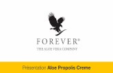 Présentation Aloe PropolisCreme - FLP...Caractéristiques • Une crème riche pour le corps et levisage, un excellent hydratant • Particulièrement indiquée pour les peaux sèches