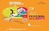 DOSSIER DE PRESSE©mie-Festival-Ar… · à 200 stagiaires venus du monde entier, des rencontres avec un compositeur vivant, des ateliers de lutherie, un pôle chant, des concerts