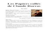 Les Papiers collés de Claude Darras · Les Papiers collés de Claude Darras Été 2019 Carnet: Mon oncle Firmin ! Mon oncle Firmin, un trésor ! Il inventait ! Et comme il mentait