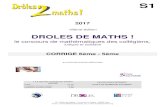 Solutions concours Drôles de Maths S1 2017 - prof-launay.org – Le … · 2018-01-24 · S1 2017 16ème édition DROLES DE MATHS ! le concours de mathématiques des collégiens,