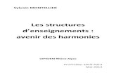 Les structures d’enseignements avenir des harmonies · 2019-01-30 · mon village « pour voir », dans laquelle jouait mon oncle. ... mémoire, imaginer l’avenir de ces orchestres