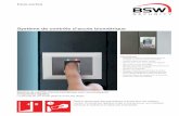 Système de contrôle d'accès biométrique · 2020-06-19 · bsw.swiss Lecteurs d’empreintes digitales • FL-IR Console de programmation pour lecteur d’empreintes digitales