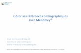 Gérer ses références bibliographiques avec Mendeley · PDF file Gérer ses références bibliographiques avec Mendeley© – Réseau des Bibliothèques (Uliège) – Bibliothèque