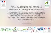 AP3C : Adaptation des pratiques culturales au changement · PDF file 2020-05-29 · 26 novembre 2019 AP3C : Adaptation des pratiques culturales au changement climatique Le changement