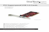 PCI Superspeed USB 3.0 Cards · 2016-12-21 · Instruction Manual 1 Introduction The PCIUSB3S22/PCIUSB3S4 2/4-Port PCI to SuperSpeed USB 3.0 Card, with SATA power, allows for legacy
