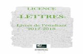 LICENCE 1 (SEMESTRE 1) - UPHF · 2017-07-18 · 1. Langue française (linguistique) 1 1,5 27,5 4 2 2. Littérature et arts 2 1,5 1,5 33 4 2 3. LV1 1,5 x 10 (écrit) + 1,5 x 8 (oral)