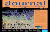 n°28 2015 - Ville de Saint-Rémy-de-Provence...Saint-Rémy debout ! Journal d’information de la ville de Saint-Rémy-de-Provence Le mot d’Hervé Chérubini Maire de Saint-Rémy-de-Provence