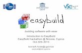 Introduction to EasyBuild EasyBuild hackathon @ Nicosia ... · PDF file 3 ‣ our computing infrastructure: ‣ seven Tier 2 systems (capacity computing) ‣ one Tier 1 system #119