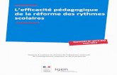 L’efficacité pédagogique de la réforme des rythmes scolairescache.media.education.gouv.fr/file/2015/41/0/2015-042_efficacite... · Juin 2015 Marie MÉGARD rapporteur Viviane