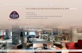 Bienvenue à la Rosière 1850 - cgh-residences.com€¦ · Jetons en vente à la réception. Téléphone Dans votre appartement (0,40€/unité). Parking couvert supplémentaire Tarif