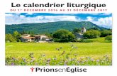 Le calendrier liturgiquedata.over-blog-kiwi.com/2/24/97/81/20170206/ob_f57dbd_ca... · 2019-12-20 · La coloration des dates correspond aux couleurs liturgiques (vert, blanc, rouge