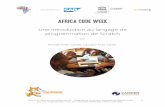 Une introduction au langage de programmation de Scratch · Africa Code Week est une initiative de SAP. L‘intégralité de ce contenu, développé par Brendan Smith pour le Camden