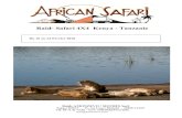 Raid- Safari 4X4 Kenya - Tanzanie · Raid Safari Kenya - Tanzanie Voyager à travers le Kenya et la Tanzanie c’est réaliser le grand voyage nature par excellence : où peut on