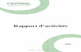 Rapport activité 2011 CEPPRAL 2012-07-31 · CEPPRAL - rapport d’activité 2011 4/78 1 PRESENTATION DU CEPPRAL 1.1 La création, le statut juridique et les modalités de financement