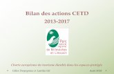 Bilan des actions CETD 2013-2017 - PNR Millevaches · 2018-12-13 · 1.2 Développer un outil de dialogue interactif 2013 et 2014 : Diffusion régulière des informations avec priorité