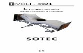 T IVOLI - 4921 LIT D’HEBERGEMENT - Sotec Medical · 6 / 36 Tivoli 4921 2.2 Accessoires Seuls les différents accessoires répertoriés ci-après sont utilisables sur le lit Tivoli