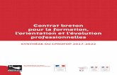 Contrat breton pour la formation, l’orientation et l ... · OBJECTIF TRANSVERSAL : inscrire la transition numérique comme accélérateur des transitions environnementales, de la